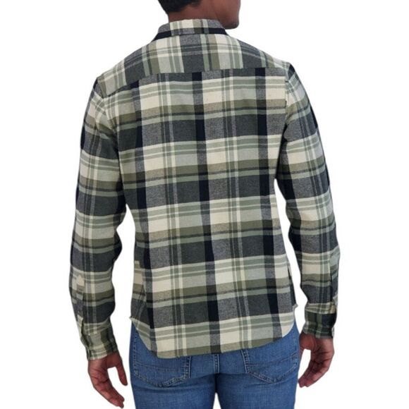 Lucky Brand Men's Flannel Green Plaid Size Small - Picture 2 of 10